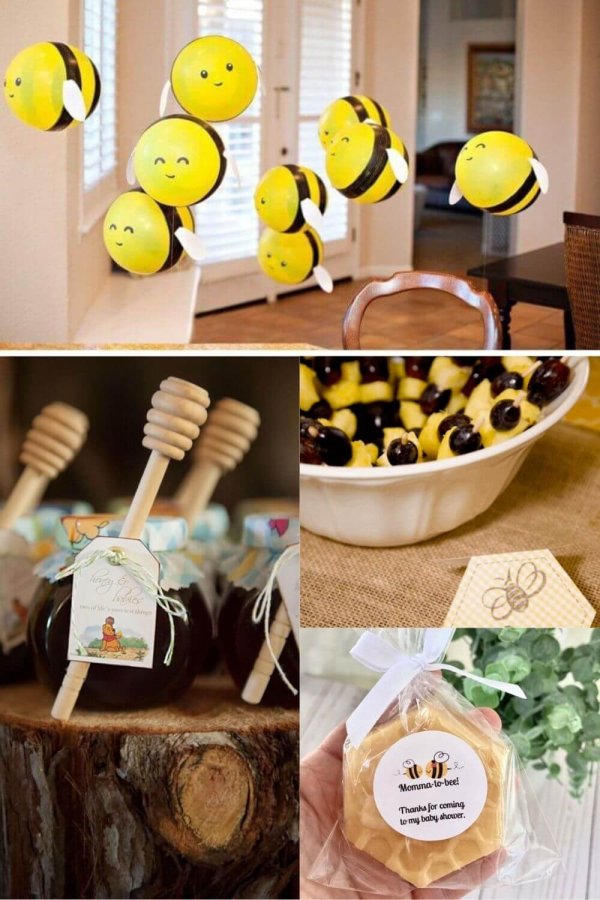 33+ Unique Bee Themed Baby Shower Ideas (Free Printable included)