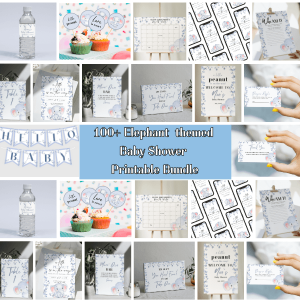 17+ Inspiring Elephant Themed Baby Shower ideas (Free Printable included)
