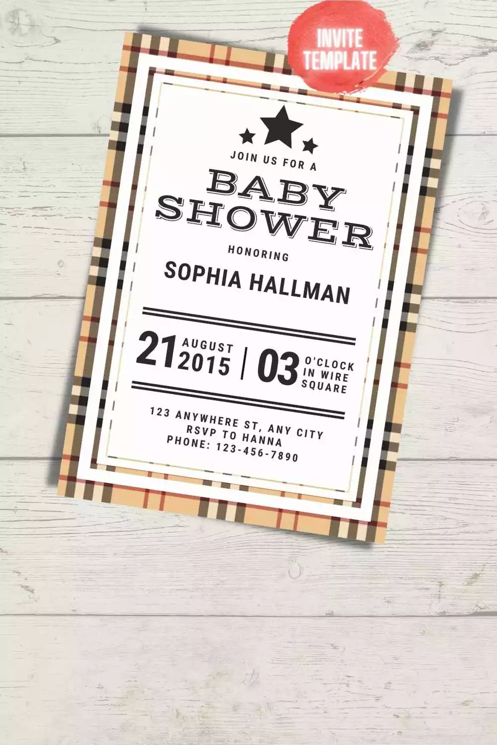 11+ Burberry Themed Baby Shower Ideas (+ Free Invitation)