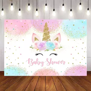 Unicorn themed baby shower ideas