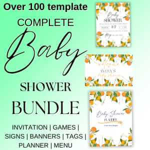 100+ Little Cutie themed Baby Shower Printable Bundle