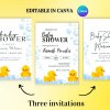 100+ Rubber Duck Baby Shower Printable Bundle - Planning baby shower