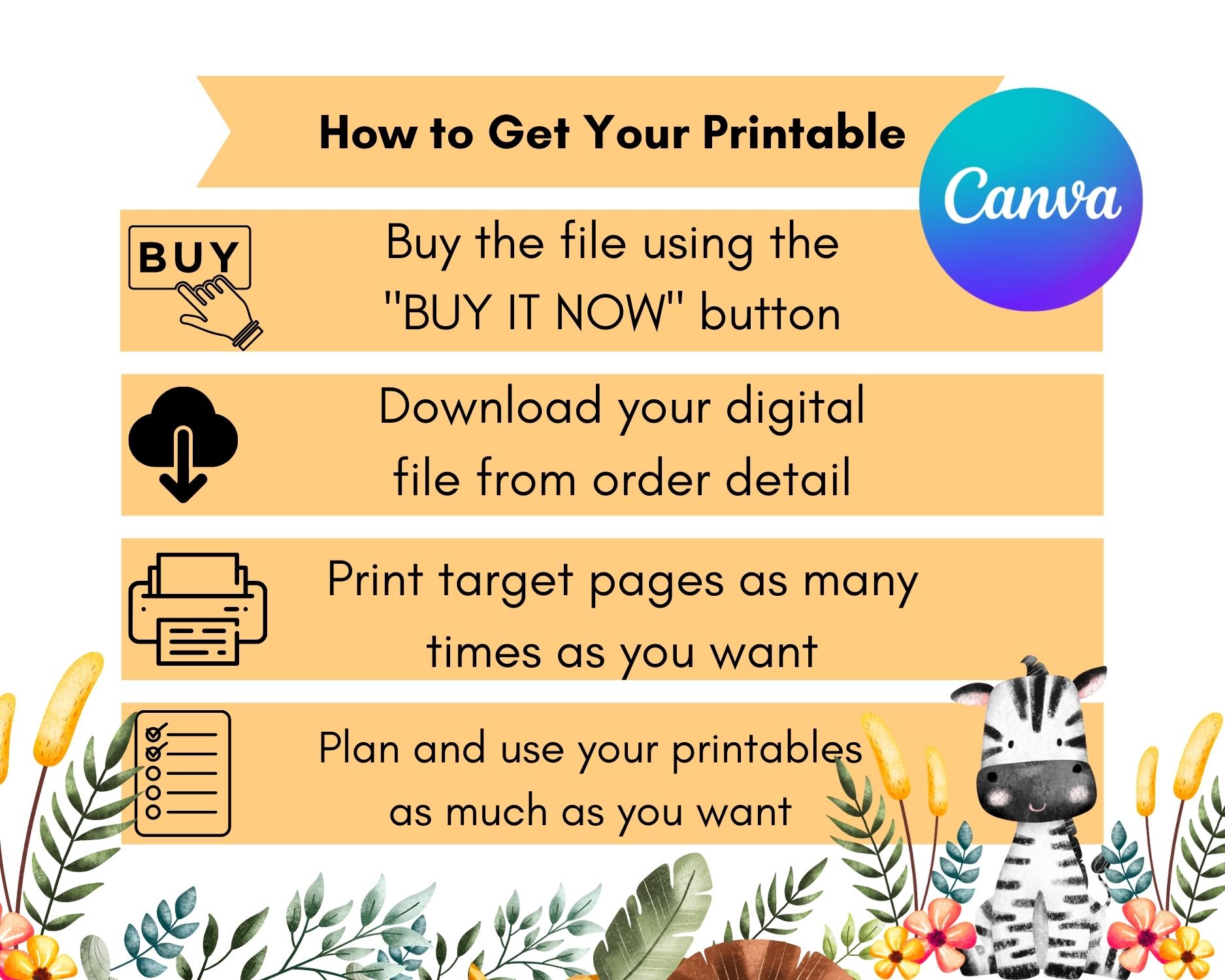 Safari themed Match the candy bar game: Editable PDF Download for Baby Shower Games - Image 8