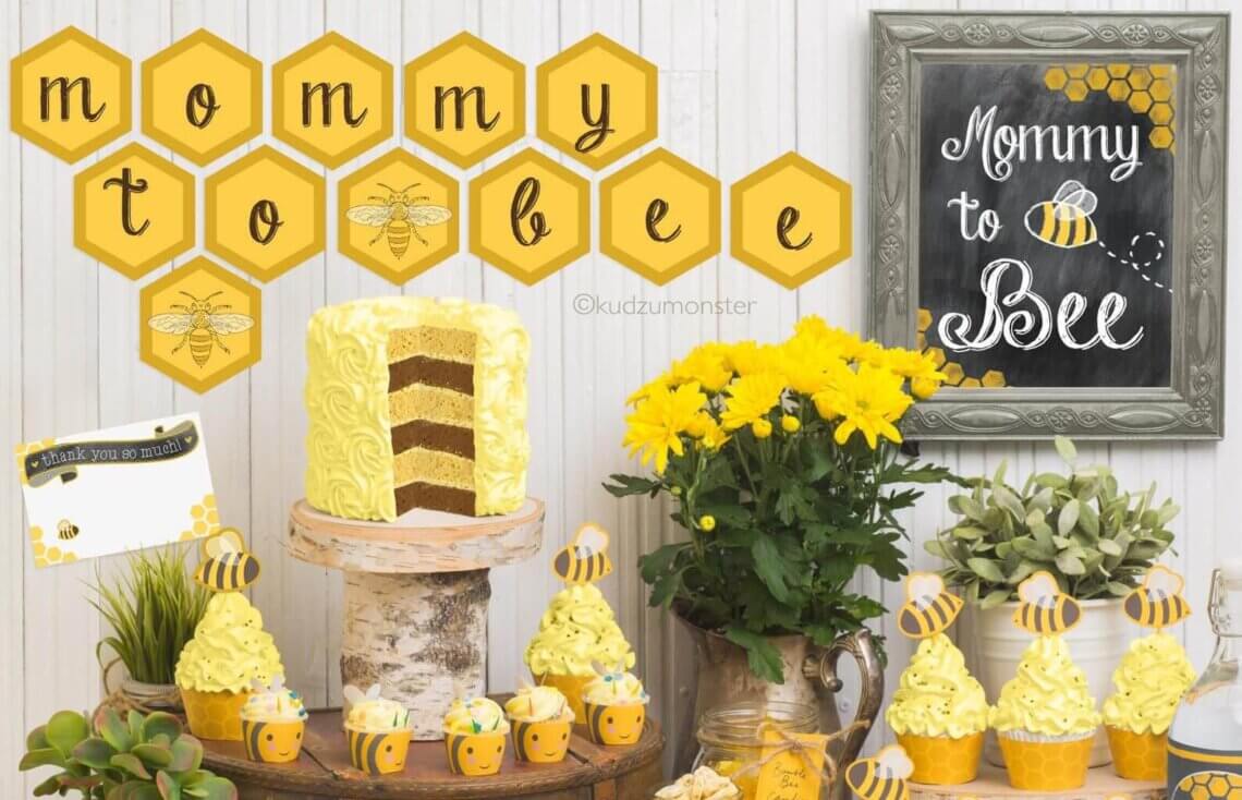 33+ Unique Bee Themed Baby Shower Ideas (Free Printable included)