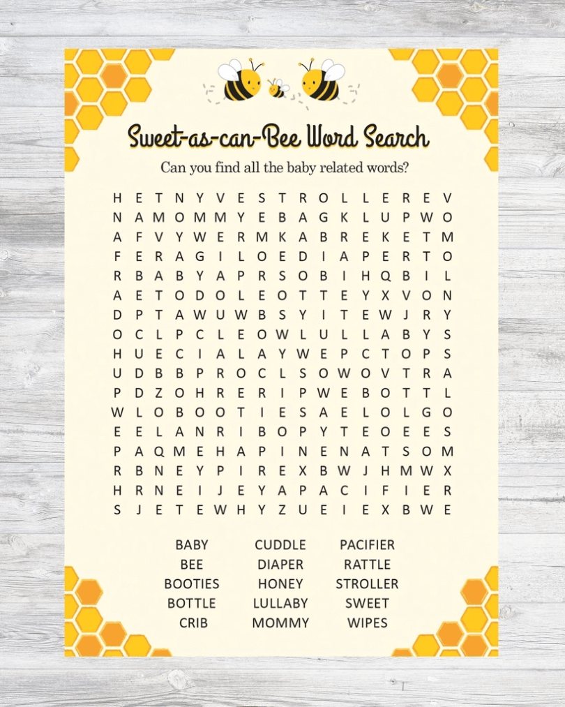 33+ Unique Bee Themed Baby Shower Ideas (Free Printable included)