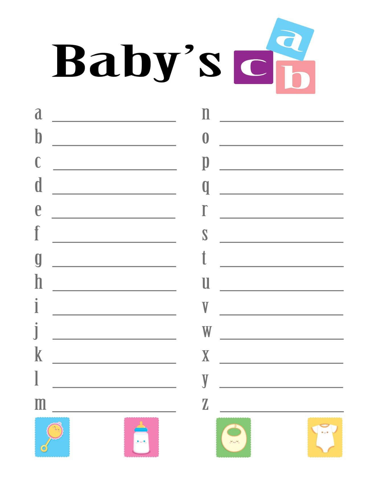 20 Engaging Baby shower Games for Kids With Free Printable