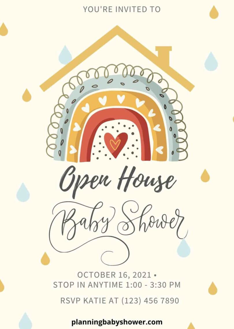 How To Plan an Open House Baby Shower (Free Printable) 2021