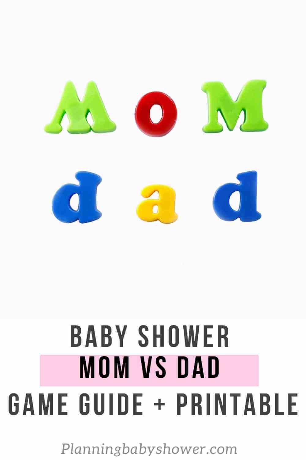 How to Play Mom Or Dad Baby Shower Game (Free Printable) 2021