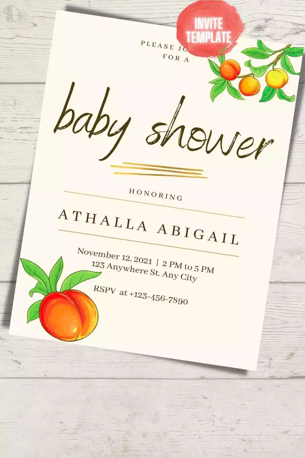 18+ Amazing Peach Themed Baby Shower Ideas (+ Free Invitation)