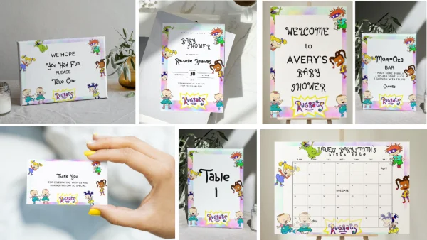 100+ Rugrats themed Baby Shower Printable Bundle editable - Image 2