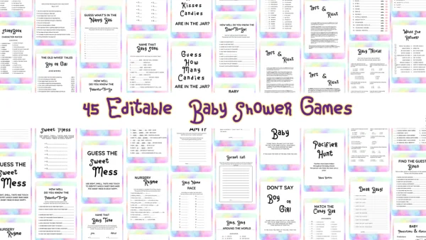 100+ Rugrats themed Baby Shower Printable Bundle editable - Image 4