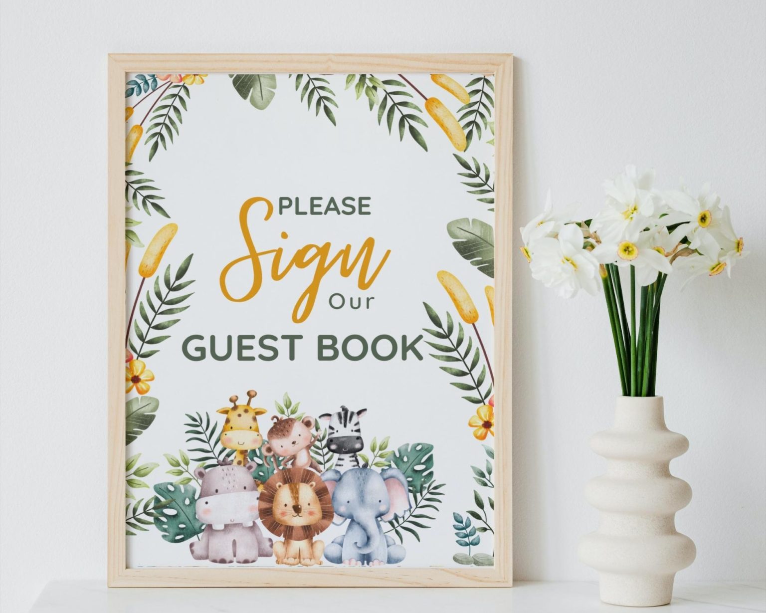 Editable Custom Please sign our Guest book table sign for baby shower ...