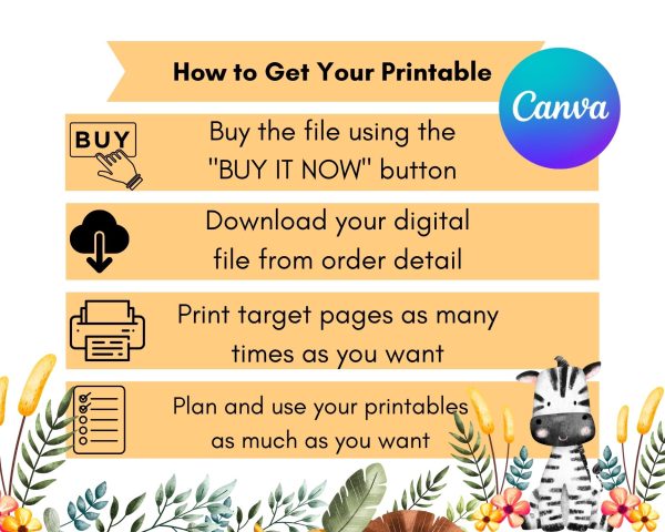 Safari themed Baby Nursery Rhyme Quiz game with answers: Editable PDF Download for Baby Shower Games - Image 10
